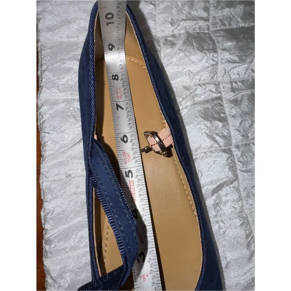 J.Crew Girls' Navy Blue Mary Jane Flats BS619 K6 9.5
